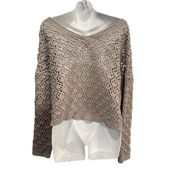 Artelier Nicole Miller chunky knit cardigan sweater size XL.  Grayish green - Picture 2 of 12